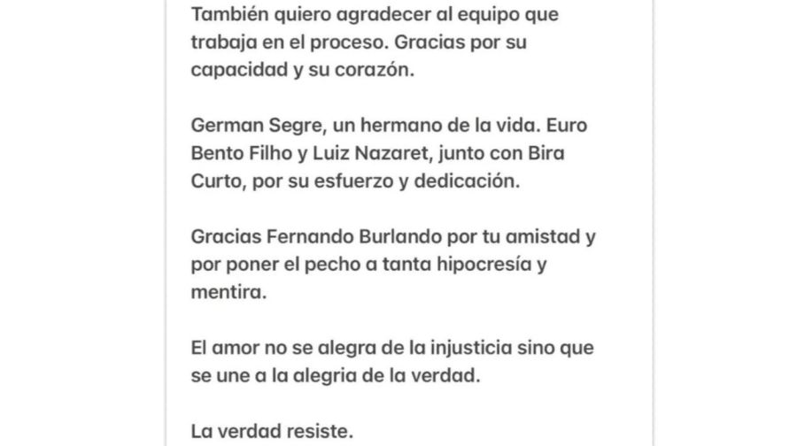 Comunicado Juan Darthes