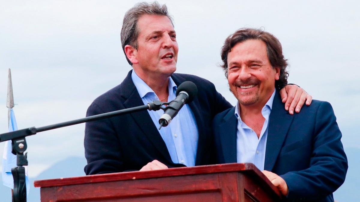 Massa junto al gobernador Gustavo Saenz Foto Prensa